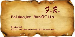 Feldmajer Rozália névjegykártya